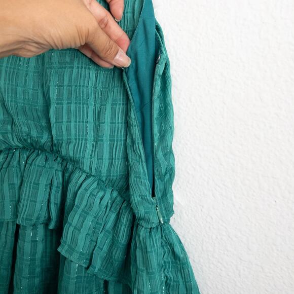 Lovers + Friends Banks Halter A-Line Kelly Green Dress XS - Picture 6 of 12